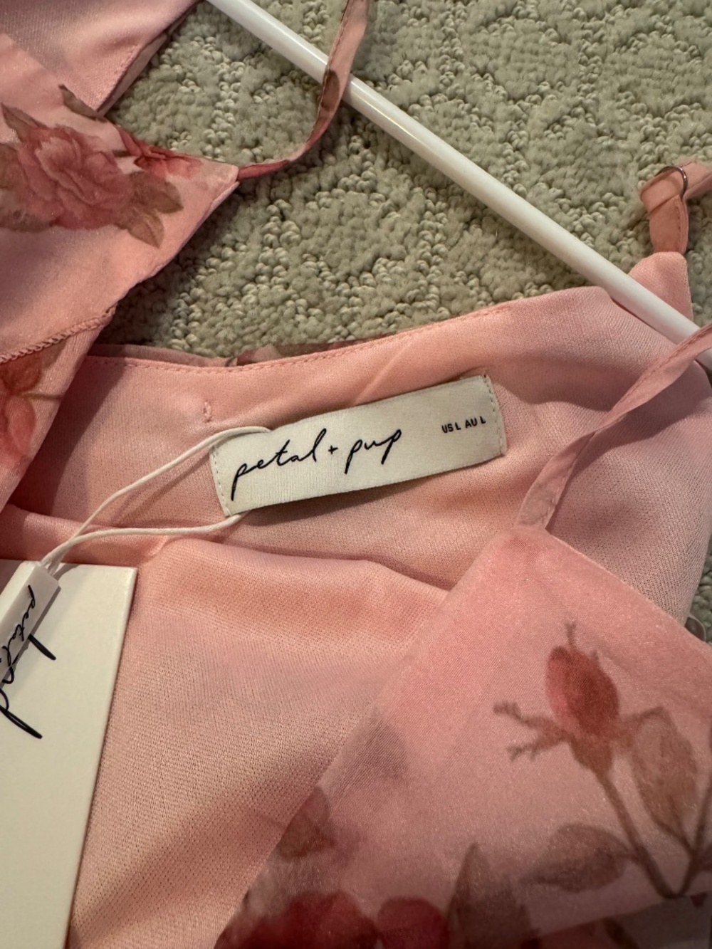 Pink Floral Ruffle Maxi Dress - Picture 4 of 4